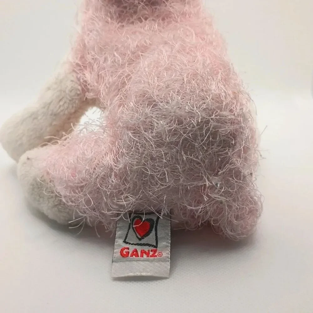 Ganz Webkinz Pink & White Cat HM189 Plush Stuffed Animal No Code Retired